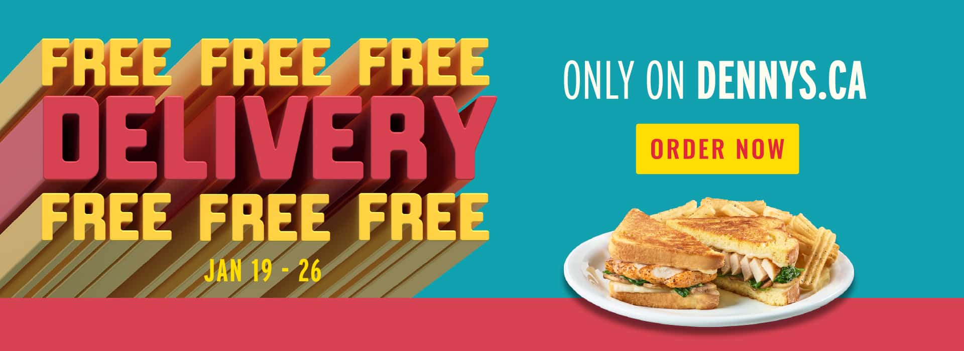 Free Delivery Returns on Dennys.ca Until January 26!