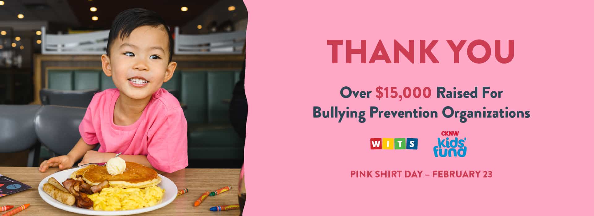 THANK YOU – Over $15,000 Raised For Bullying Prevention
