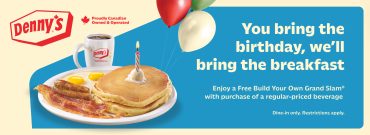 Free Birthday Breakfast at Denny’s Canada